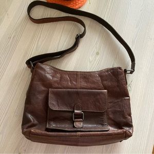 Jack Georges Leather Shoulder Bag